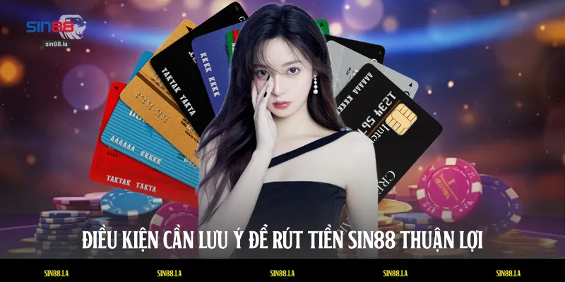 Điều kiện cần lưu ý để rút tiền SIN88 thuận lợi
